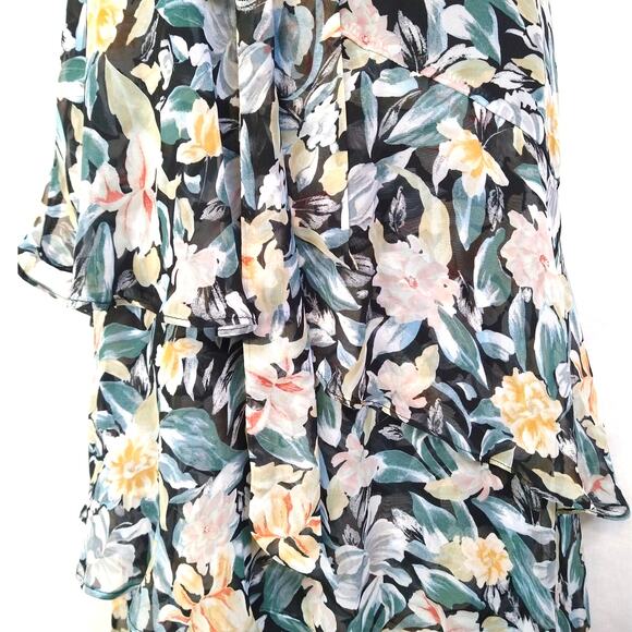 Petal & Pup Amren Floral One-Shoulder Tiered Asymmetric Dress 14 Floral Party - Picture 8 of 13